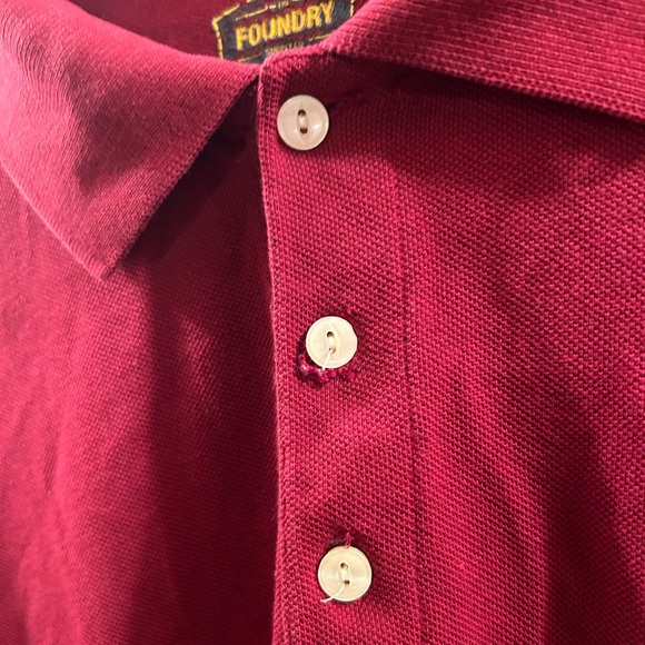 The Foundry Supply Co. Men’s Red Polo 2XLT - Picture 2 of 3
